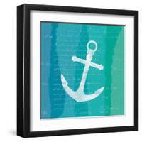 Ombre Ocean Anchor-Meili Van Andel-Framed Art Print