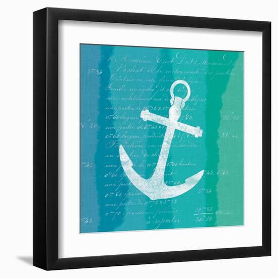 Ombre Ocean Anchor-Meili Van Andel-Framed Art Print