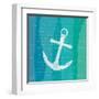 Ombre Ocean Anchor-Meili Van Andel-Framed Art Print