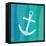 Ombre Ocean Anchor-Meili Van Andel-Framed Stretched Canvas