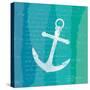 Ombre Ocean Anchor-Meili Van Andel-Stretched Canvas