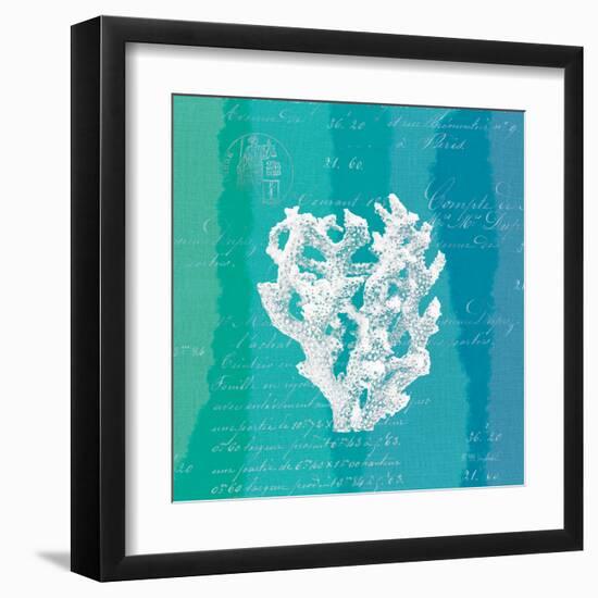 Ombre Ocean Coral-Meili Van Andel-Framed Art Print