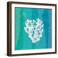 Ombre Ocean Coral-Meili Van Andel-Framed Art Print