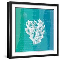 Ombre Ocean Coral-Meili Van Andel-Framed Art Print