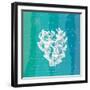 Ombre Ocean Coral-Meili Van Andel-Framed Art Print