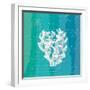 Ombre Ocean Coral-Meili Van Andel-Framed Art Print