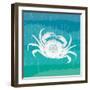 Ombre Ocean Rock Crab-Meili Van Andel-Framed Art Print