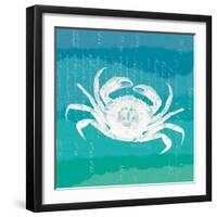 Ombre Ocean Rock Crab-Meili Van Andel-Framed Art Print