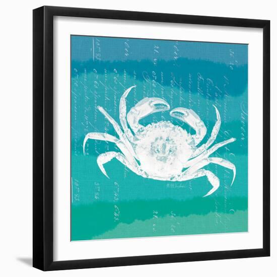 Ombre Ocean Rock Crab-Meili Van Andel-Framed Art Print