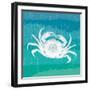 Ombre Ocean Rock Crab-Meili Van Andel-Framed Art Print