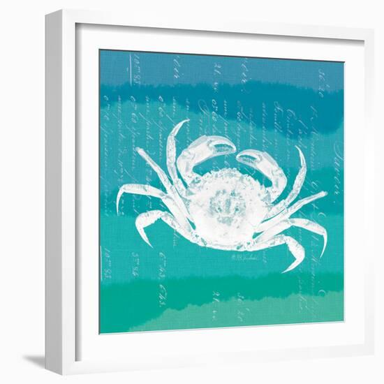 Ombre Ocean Rock Crab-Meili Van Andel-Framed Art Print