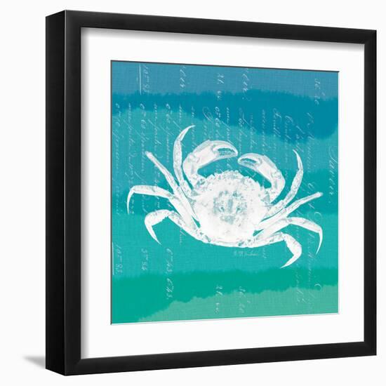 Ombre Ocean Rock Crab-Meili Van Andel-Framed Art Print