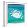 Ombre Ocean Rock Crab-Meili Van Andel-Framed Art Print