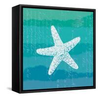 Ombre Ocean Starfish-Meili Van Andel-Framed Stretched Canvas