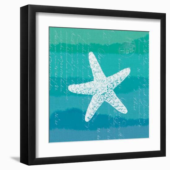 Ombre Ocean Starfish-Meili Van Andel-Framed Art Print