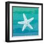 Ombre Ocean Starfish-Meili Van Andel-Framed Art Print