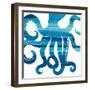 Ombre Octopus Reverse-Kimberly Allen-Framed Art Print