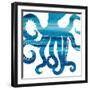 Ombre Octopus Reverse-Kimberly Allen-Framed Art Print