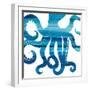 Ombre Octopus Reverse-Kimberly Allen-Framed Art Print