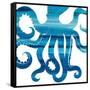 Ombre Octopus Reverse-Kimberly Allen-Framed Stretched Canvas