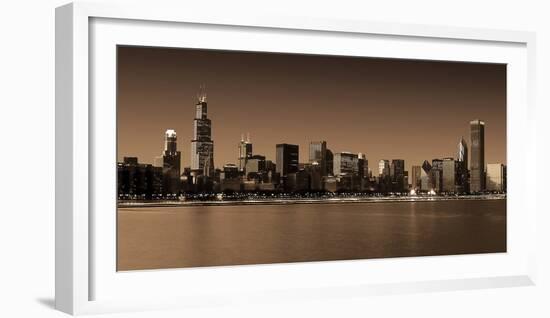 Ombre Skyline III-Adam Brock-Framed Giclee Print