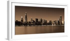 Ombre Skyline III-Adam Brock-Framed Giclee Print