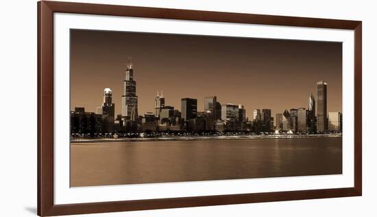 Ombre Skyline III-Adam Brock-Framed Giclee Print