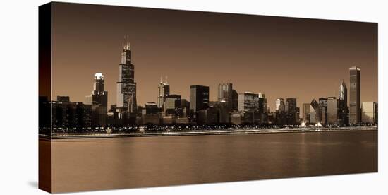 Ombre Skyline III-Adam Brock-Stretched Canvas