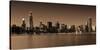 Ombre Skyline III-Adam Brock-Stretched Canvas