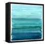 Ombre Teal II-Allie Corbin-Framed Stretched Canvas