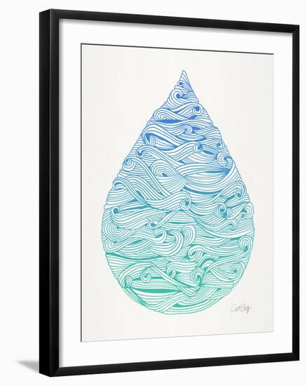 Ombre Water Drop-Cat Coquillette-Framed Giclee Print