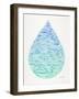 Ombre Water Drop-Cat Coquillette-Framed Giclee Print