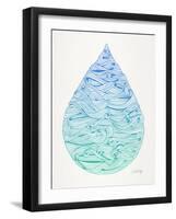 Ombre Water Drop-Cat Coquillette-Framed Giclee Print