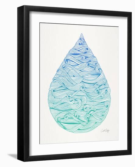 Ombre Water Drop-Cat Coquillette-Framed Giclee Print