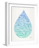 Ombre Water Drop-Cat Coquillette-Framed Giclee Print