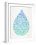 Ombre Water Drop-Cat Coquillette-Framed Giclee Print