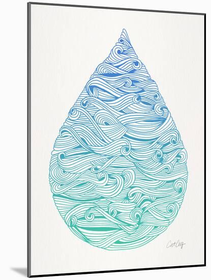 Ombre Water Drop-Cat Coquillette-Mounted Giclee Print