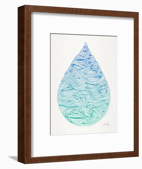 Ombre Water Drop-Cat Coquillette-Framed Giclee Print