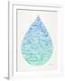 Ombre Water Drop-Cat Coquillette-Framed Giclee Print