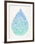 Ombre Water Drop-Cat Coquillette-Framed Giclee Print