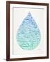 Ombre Water Drop-Cat Coquillette-Framed Giclee Print