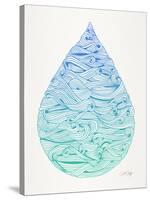 Ombre Water Drop-Cat Coquillette-Stretched Canvas