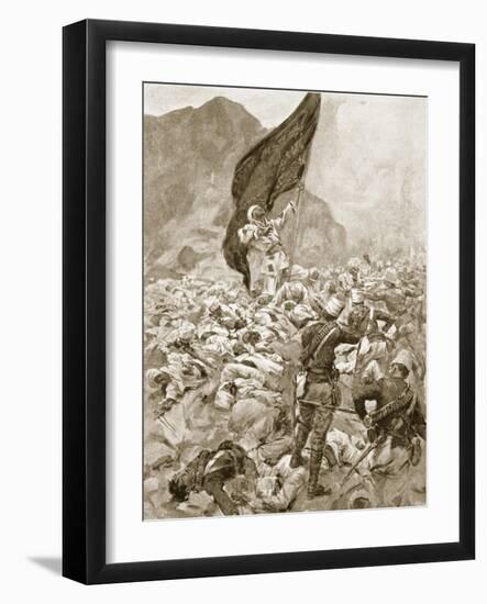 Omdurman: the Last Bearer of the Black Flag, September 2Nd, 1898-English School-Framed Giclee Print