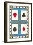 Omega Playing Card-null-Framed Art Print