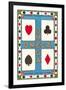 Omega Playing Card-null-Framed Art Print