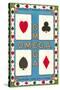 Omega Playing Card-null-Stretched Canvas