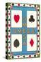 Omega Playing Card-null-Stretched Canvas