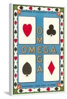 Omega Playing Card-null-Framed Art Print