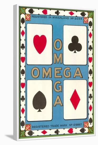 Omega Playing Card-null-Framed Art Print