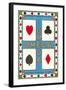 Omega Playing Card-null-Framed Art Print